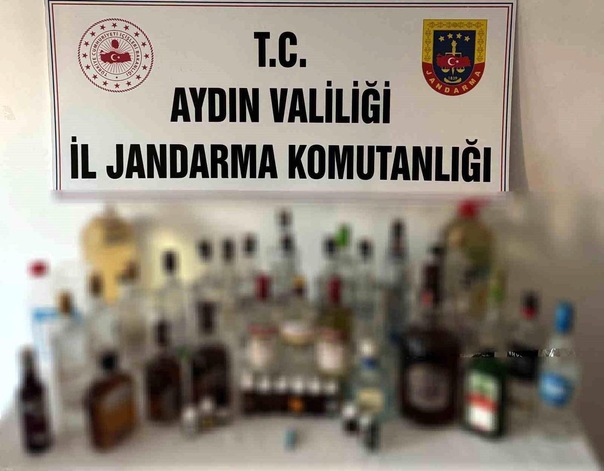 Didim'de Sahte Alkol Üretimi Yapan Şüpheli Yakalandı