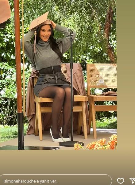 She wore her graduation cap and set her sights on the bar! A surprising move from Kim Kardashian