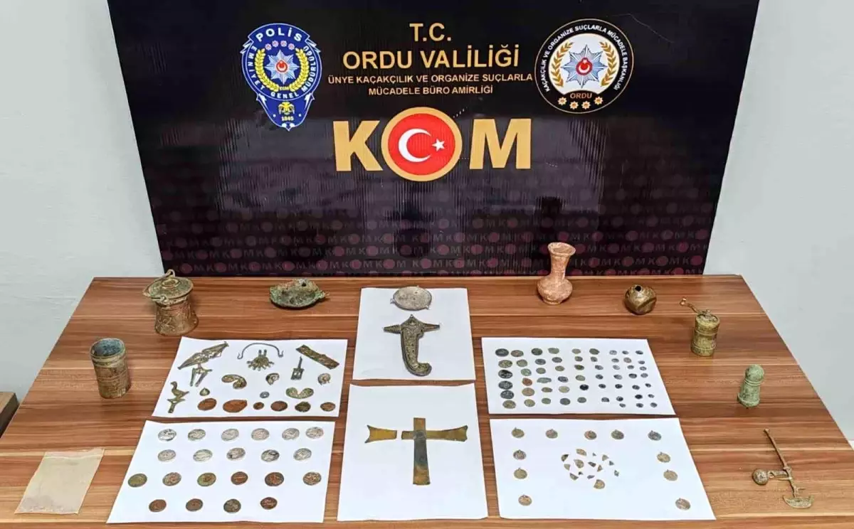 Ordu'da Tarihi Objelerin Kaçak Satışı Operasyonu