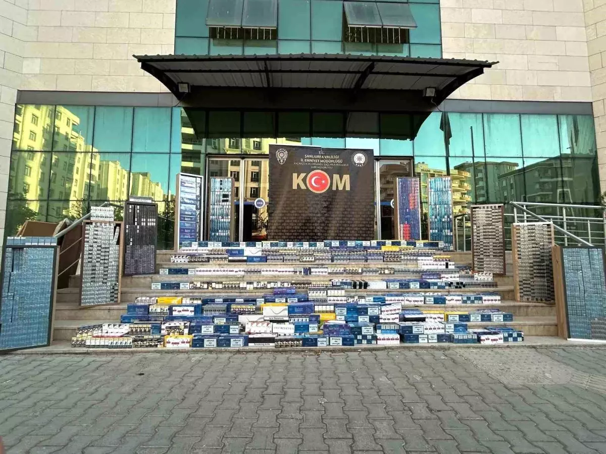 Şanlıurfa'da 19 Bin 800 Paket Kaçak Sigara Ele Geçirildi