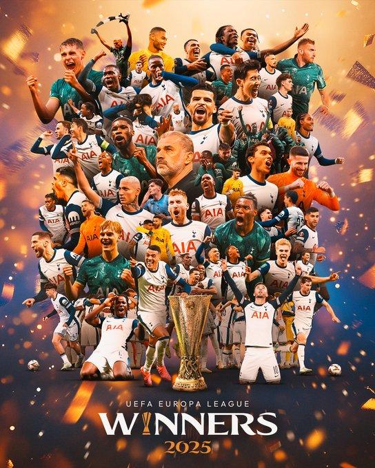 Tottenham, Manchester United'ı tek golle devirerek 41 yıl sonra Avrupa şampiyonu oldu Tottenham, Manchester United'ı tek golle devirerek 41 yıl sonra Avrupa şampiyonu oldu