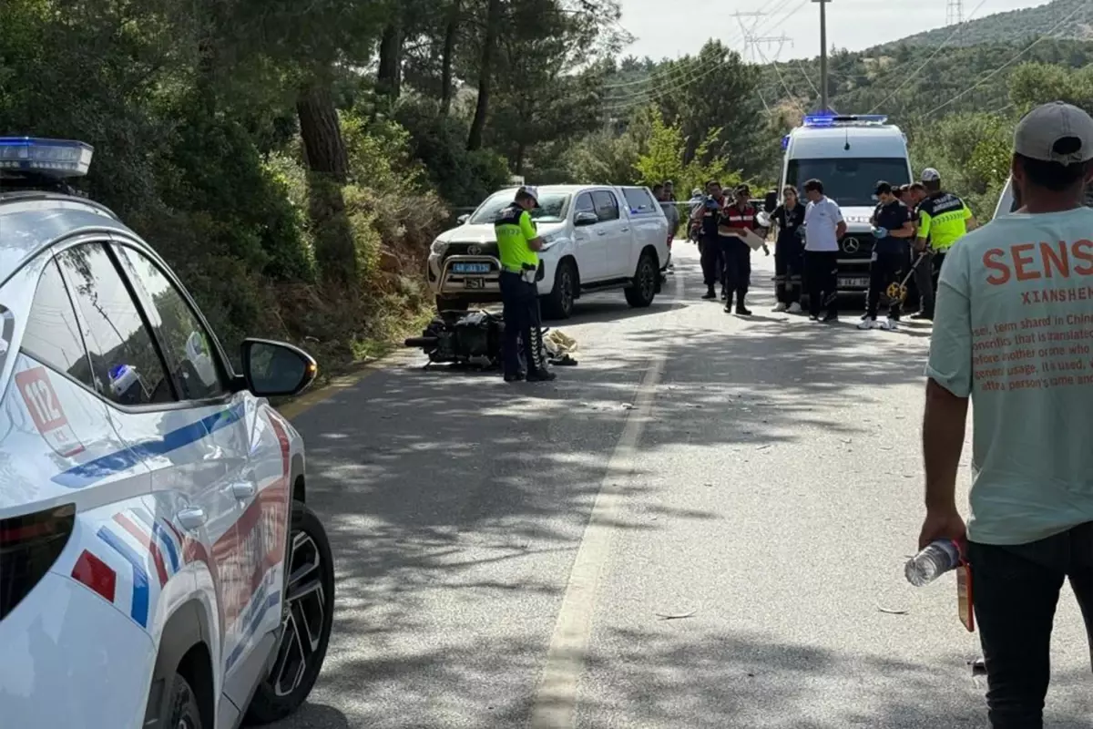 Bodrum'da korkunç kaza! 16 yaşındaki motosikletli hayatını kaybetti