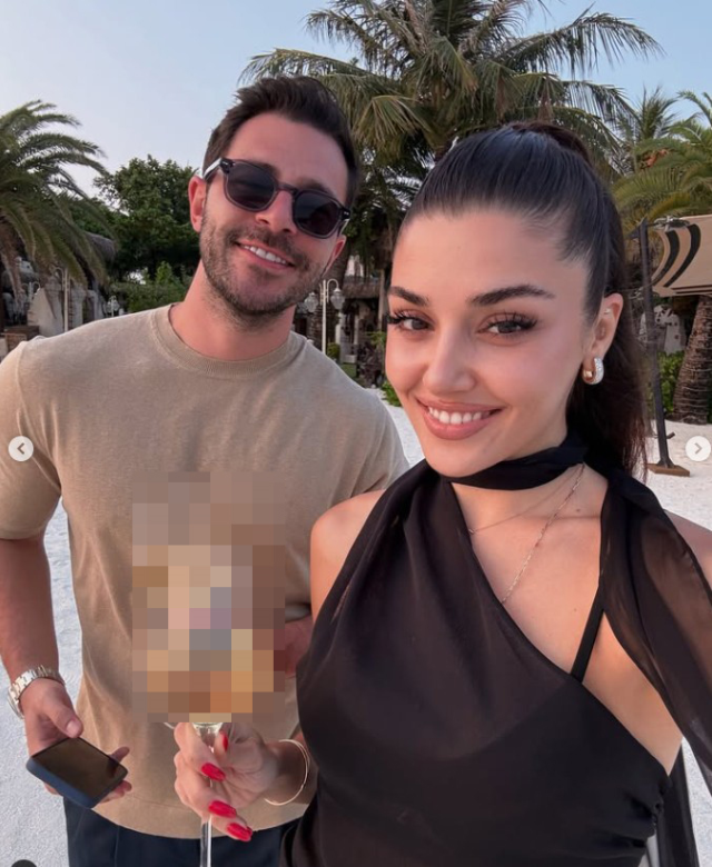 Photographic response to breakup claims from Hande Erçel