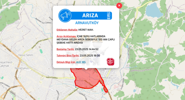 İstanbul ARNAVUTKÖY su kesintisi! 23-24 Mayıs İSKİ Arnavutköy su kesintisi ne zaman bitecek, sular ne zaman gelecek?