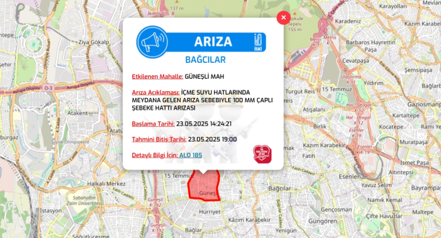 İstanbul BAĞCILAR su kesintisi! 23-24 Mayıs İSKİ Bağcılar su kesintisi ne zaman bitecek, sular ne zaman gelecek?