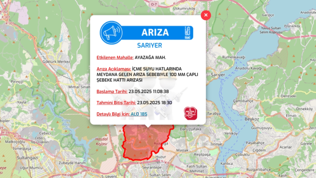 İstanbul SARIYER su kesintisi! 23-24 Mayıs İSKİ Sarıyer su kesintisi ne zaman bitecek, sular ne zaman gelecek?