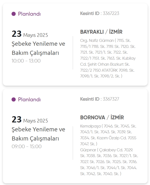 İzmir GEDİZ elektrik kesintisi! 23 Mayıs İzmir'de elektrik kesintisi ne zaman bitecek, elektrikler ne zaman gelecek?
