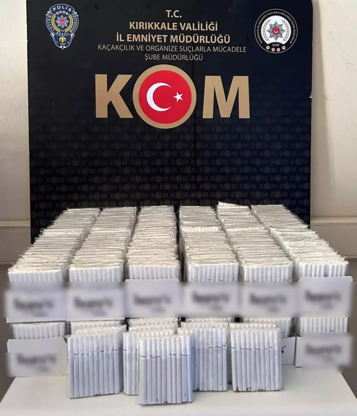 Kırıkkale'de Kaçakçılık Operasyonu: 7 Bin 280 Dolu Makaron Ele Geçirildi