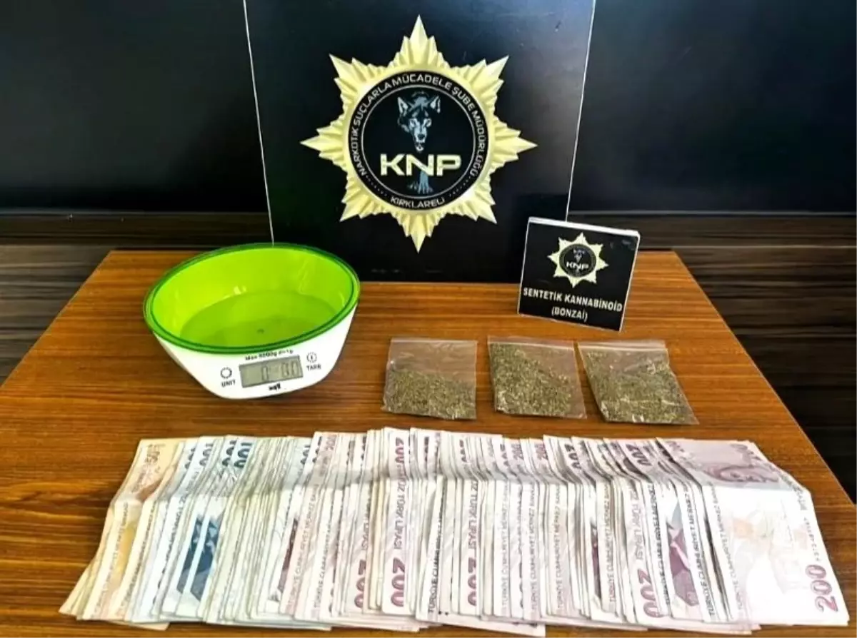Kırklareli'nde Uyuşturucu Operasyonu: 3 Gözaltı
