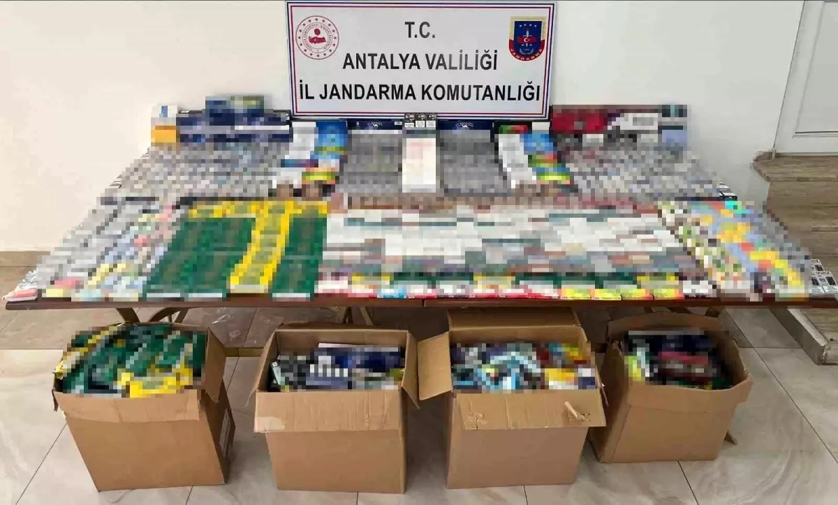 Antalya'da Kaçak Sigara ve Elektronik Sigara Operasyonu