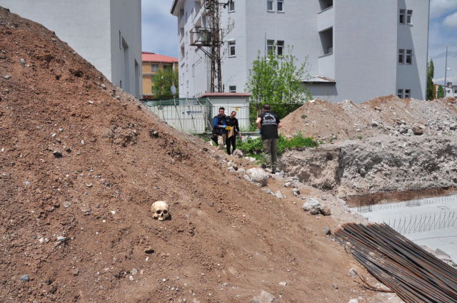 Human bones and a skull were found at the school construction site