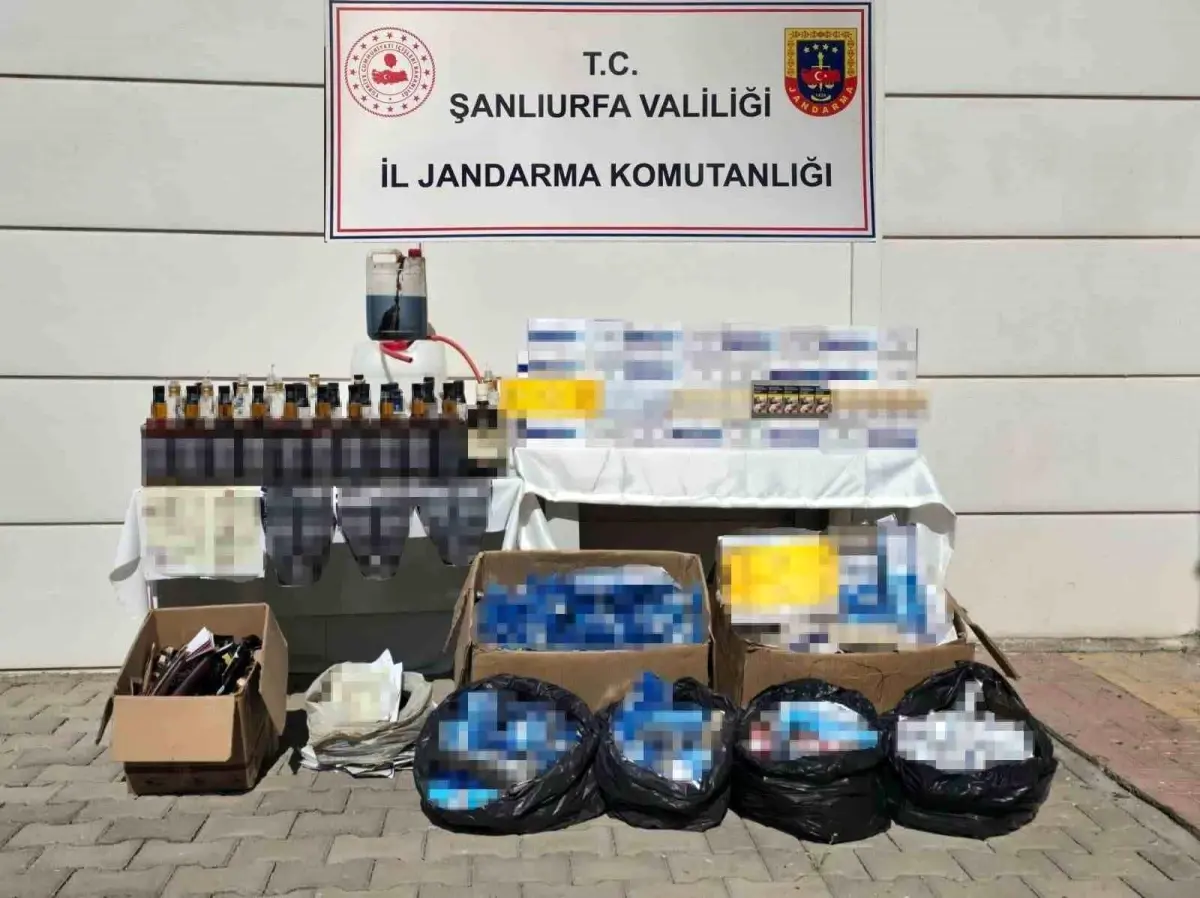 Şanlıurfa'da Tütün ve Alkol Kaçakçılarına Operasyon: 3 Gözaltı