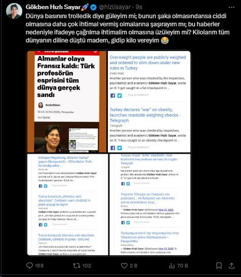 The world press mistook the joke of a Turkish professor for reality, and some even requested interviews