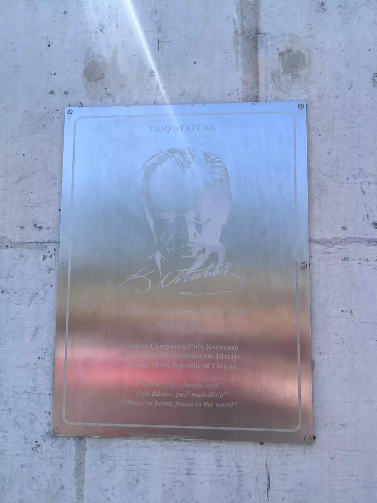 Malta'da bir caddede Atatürk'ün adı yaşatılıyor
