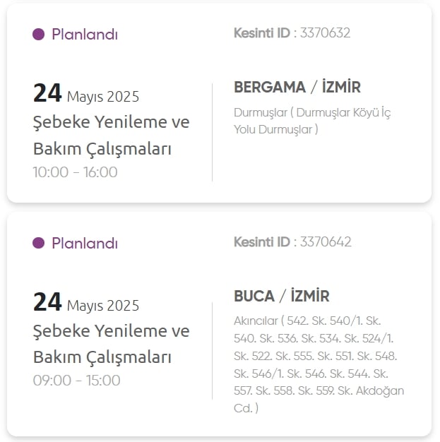 İzmir GEDİZ elektrik kesintisi! 24 Mayıs İzmir'de elektrik kesintisi ne zaman bitecek, elektrikler ne zaman gelecek?