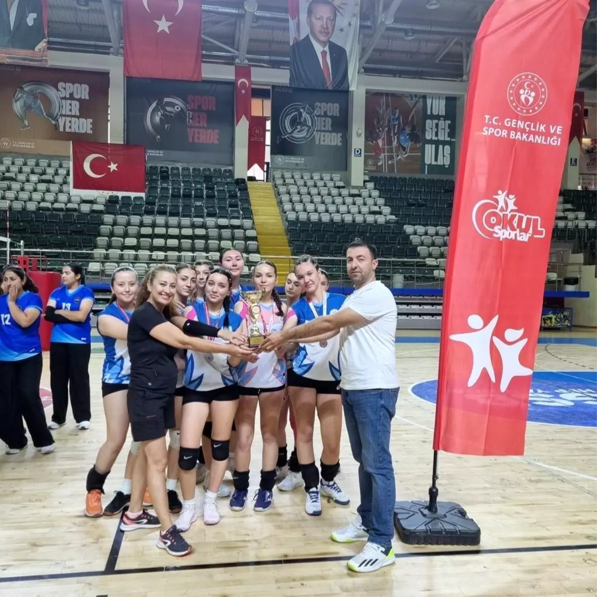 Muğla'da voleybol il birincisi belli oldu