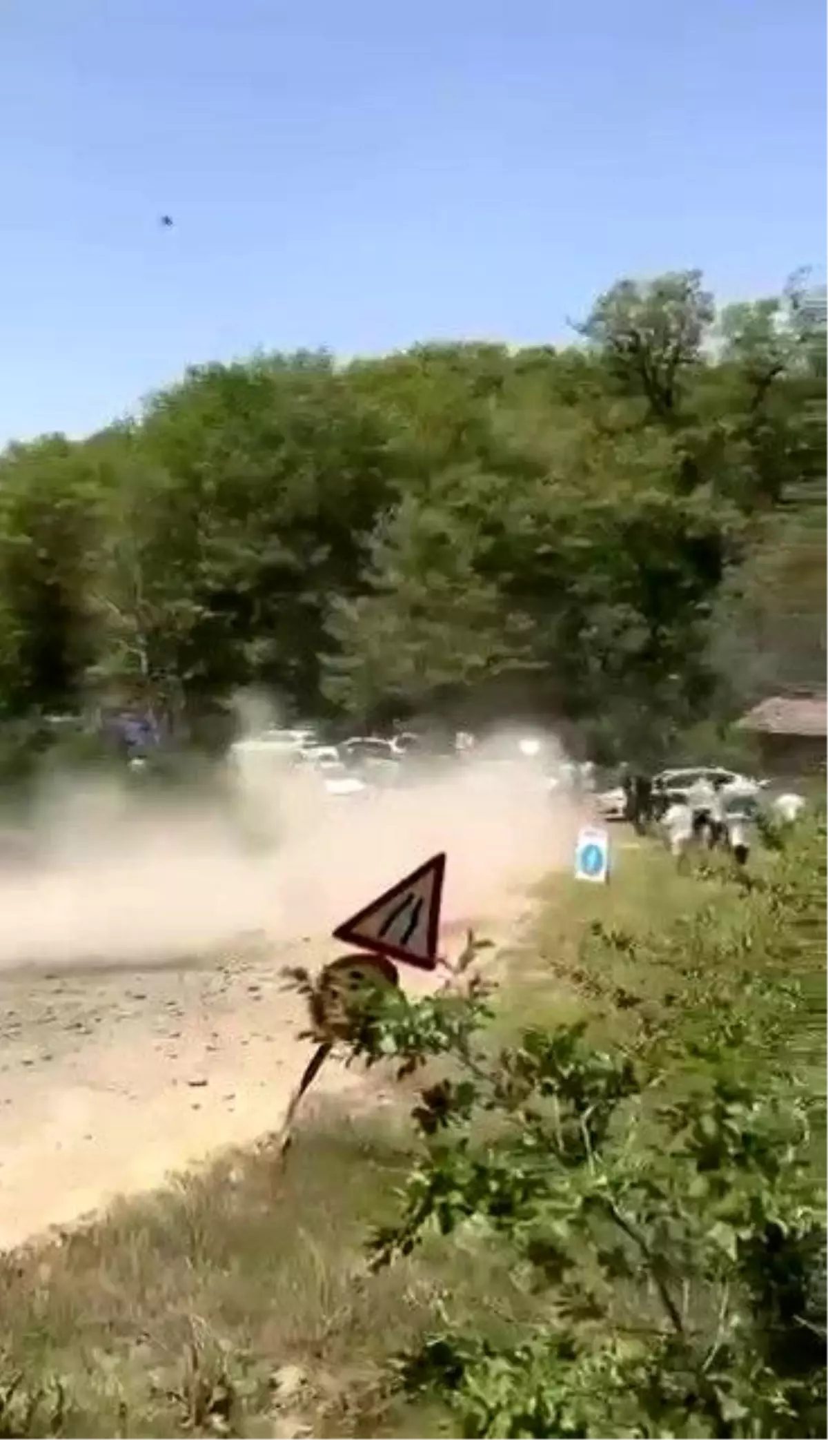Bursa'da Ralli Yarışında Kaza Kılpayı Atlatıldı