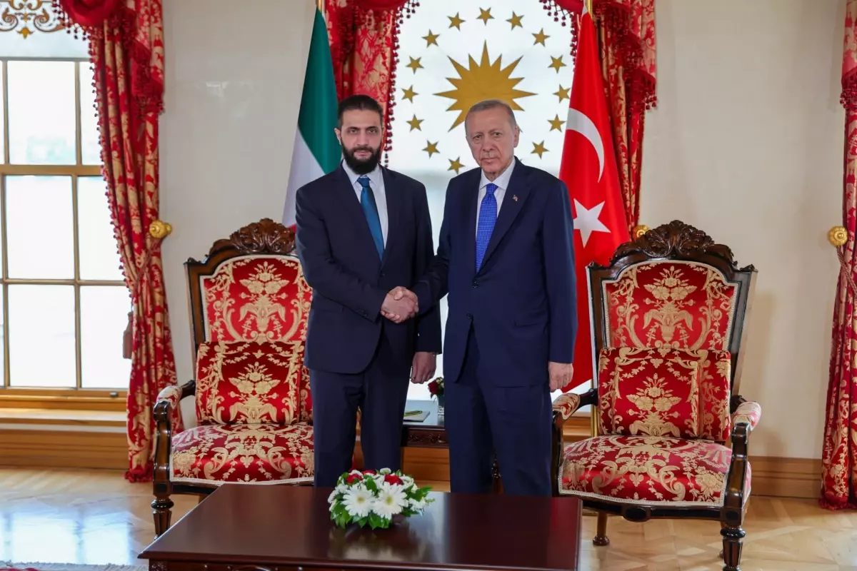 Erdoğan ve Suriye Cumhurbaşkanı Şara İstanbul'da Görüştü