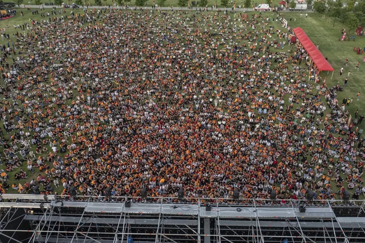 Yenikapı'da Galatasaray mutluluğu! Kaan Ayhan'ın golünden sonra coşku zirve yaptı