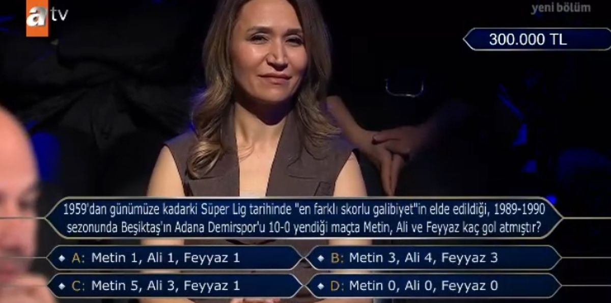10-0'lık maçta Metin, Ali ve Feyyaz kaç gol atmıştır?
