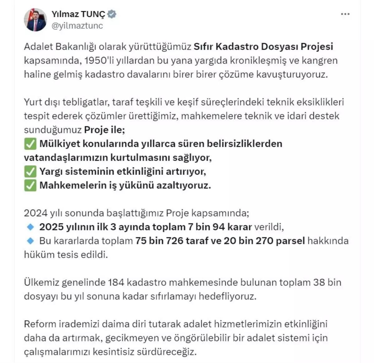 Kadastro Mahkemelerindeki Davalar Sıfırlanacak