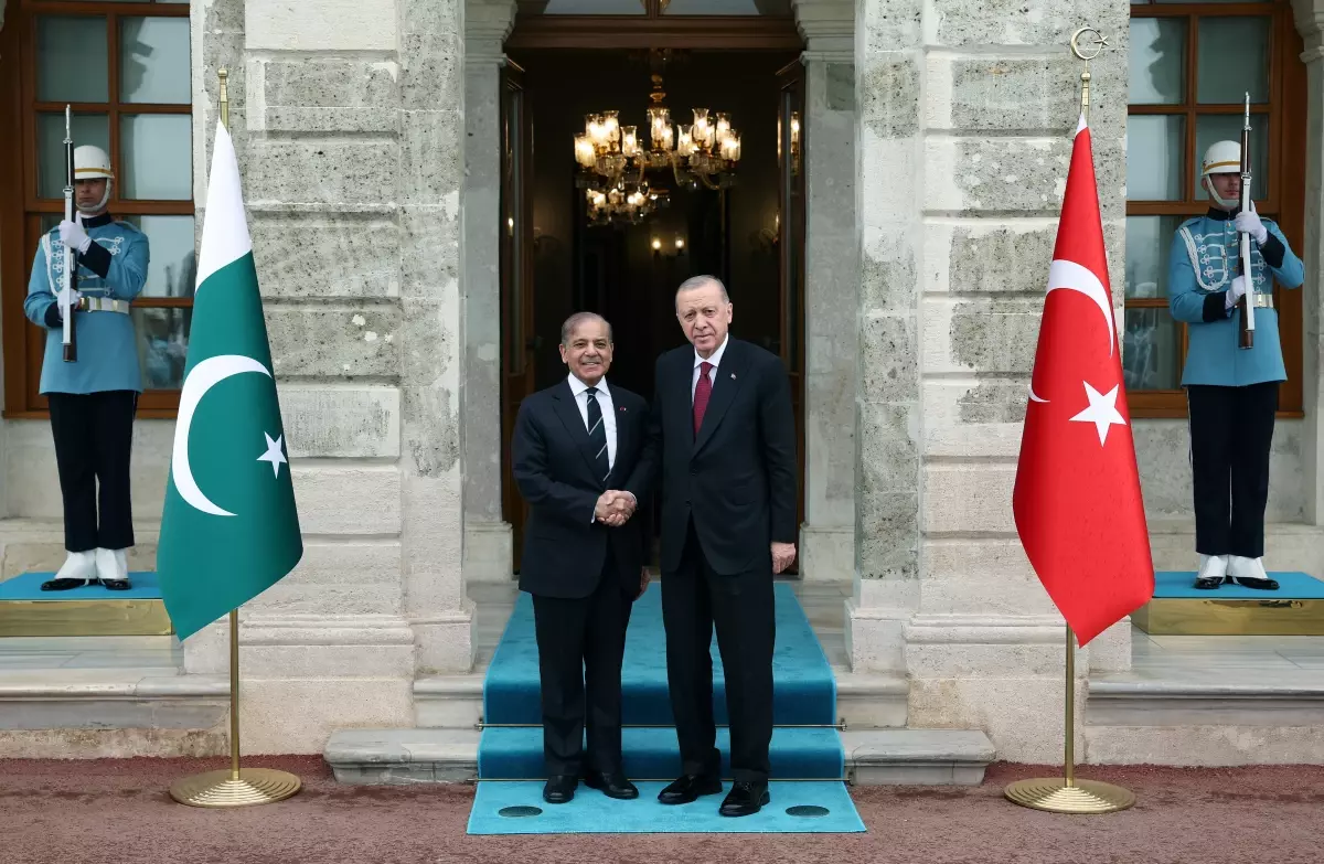 Cumhurbaşkanı Erdoğan, Pakistan Başbakanı Şahbaz Şerif'i İstanbul'da kabul etti