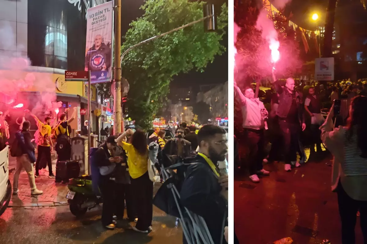 Fenerbahçe'nin şampiyonluğu Bağdat Caddesi'ni bayram yerine çevirdi