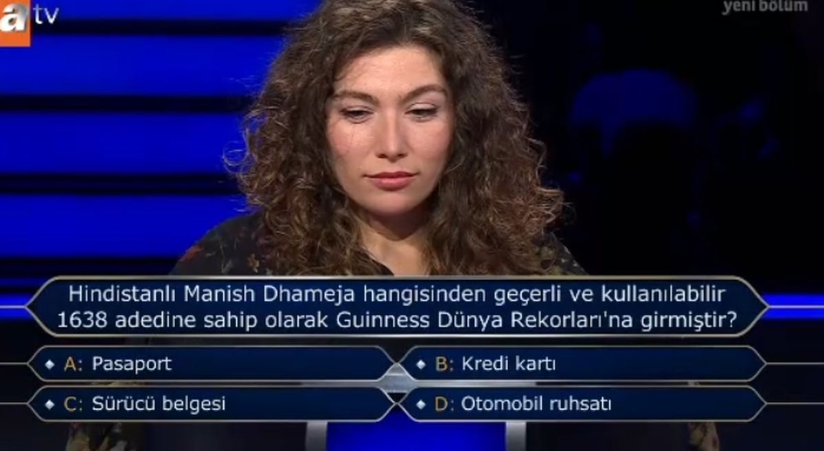 Hindistanlı Manish Dhameja hangisinden geçerli ve kullanılabilir 1638 adedine sahip olarak Guinness Dünya Rekorları'na girmiştir?