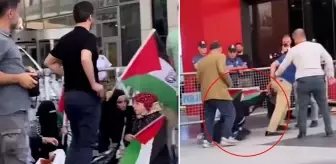 İsrail protestosuna polis müdahalesi! Görüntüler Emniyet'i harekete geçirdi