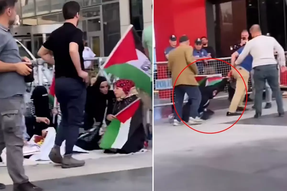 İsrail protestosuna polis müdahalesi! Görüntüler Emniyet'i harekete geçirdi