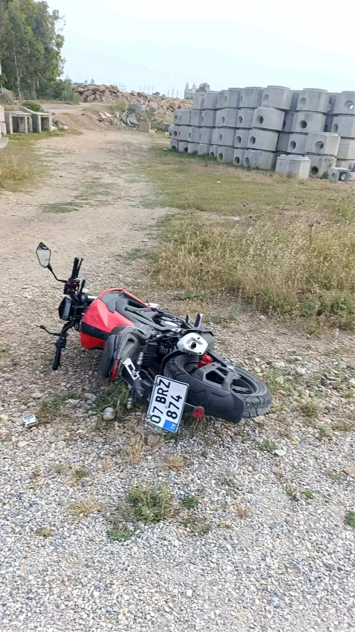 Manavgat'ta Motosiklet Kazası: 1 Yaralı