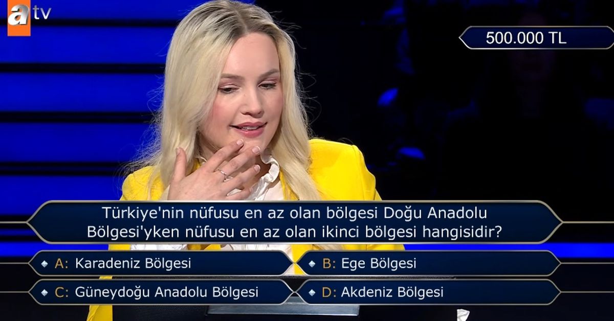 Türkiye'nin nüfusu en az olan ikinci bölgesi hangisidir?