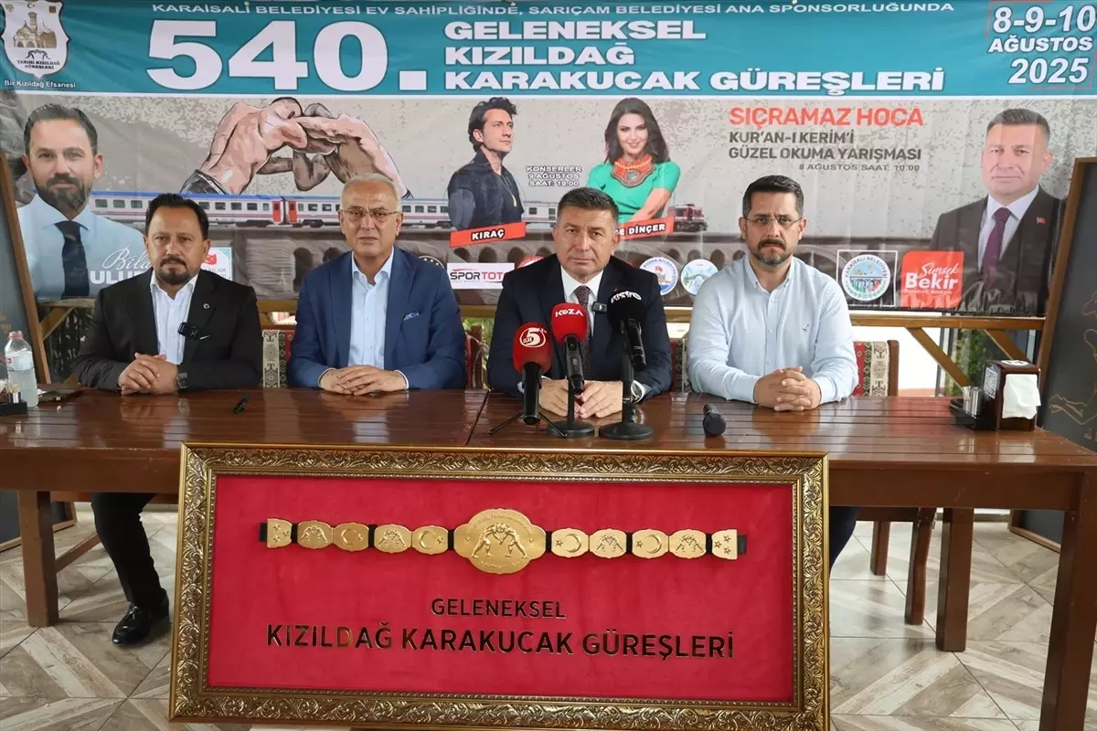 Adana'da 540. Geleneksel Kızıldağ Karakucak Güreşleri Başlıyor