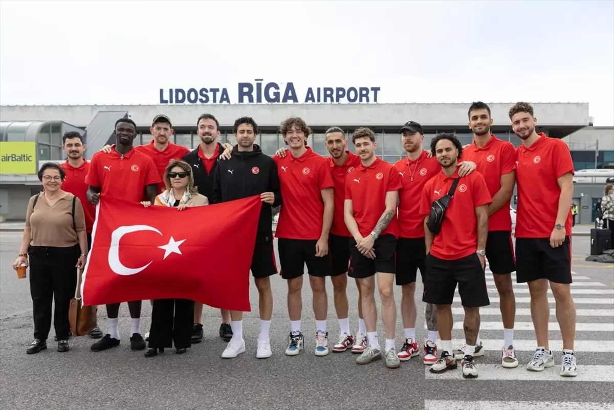 A Milli Basketbol Takımı Riga'ya Geldi