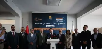 Adalet Bakanı Tunç, AK Parti Çanakkale İl Başkanlığı'nda konuştu Açıklaması