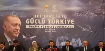 Adalet Bakanı Tunç, Balıkesir'de 'Türkiye Yüzyılı Buluşmaları' programında konuştu Açıklaması