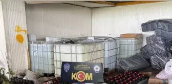 Adana'da 10 Bin 120 Litre Kaçak Etil Alkol Ele Geçirildi