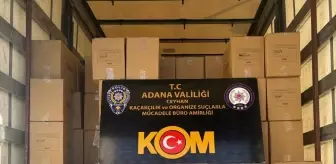 Adana'da 11 Milyon Makaron Ele Geçirildi, 5 Gözaltı