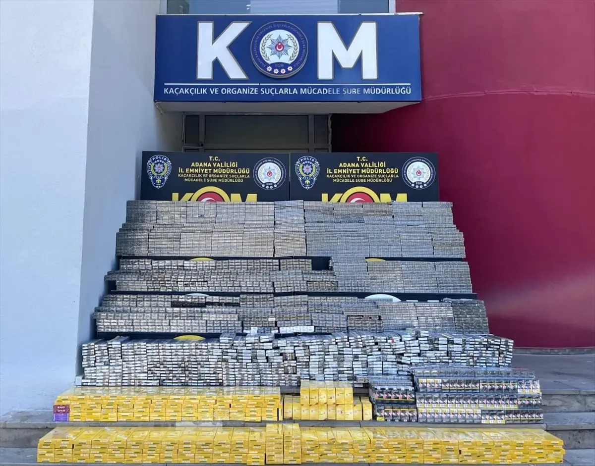 Adana'da 18 Bin 700 Paket Kaçak Sigara Ele Geçirildi