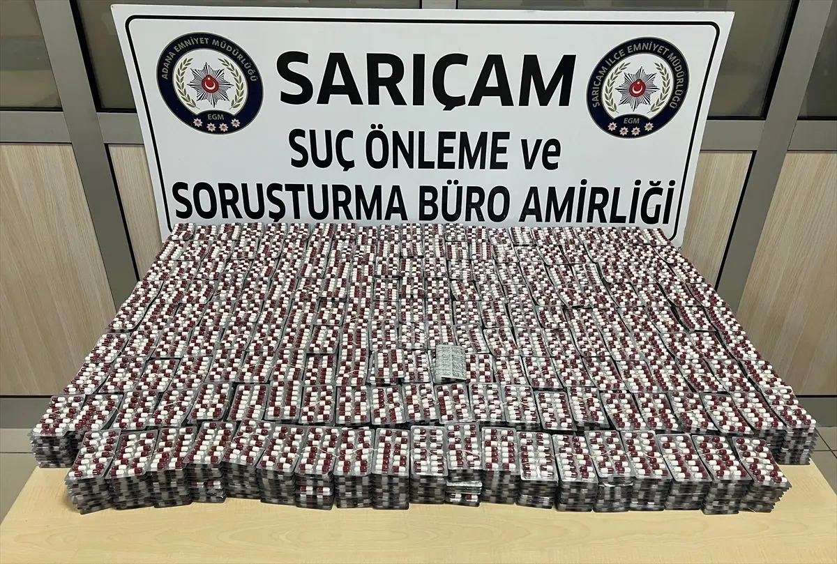 Adana'da 27 Bin 412 Uyuşturucu Hap Ele Geçirildi, 2 Şüpheli Gözaltında