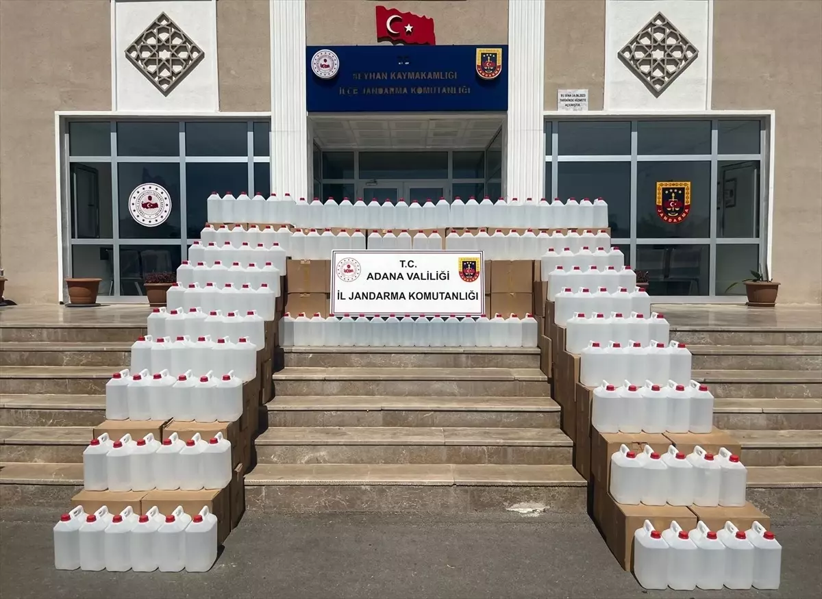Adana'da Kaçak Alkol Operasyonu: 3 Bin Litre Ele Geçirildi