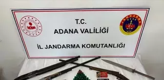 Adana'da Ruhsatsız Silah Operasyonu: 7 Silah Ele Geçirildi
