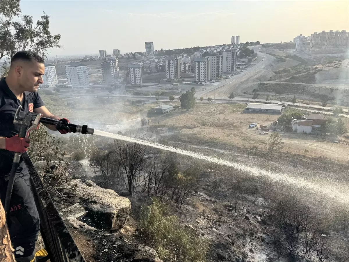 Adana'da Ağaçlık Alanda Yangın Söndürüldü