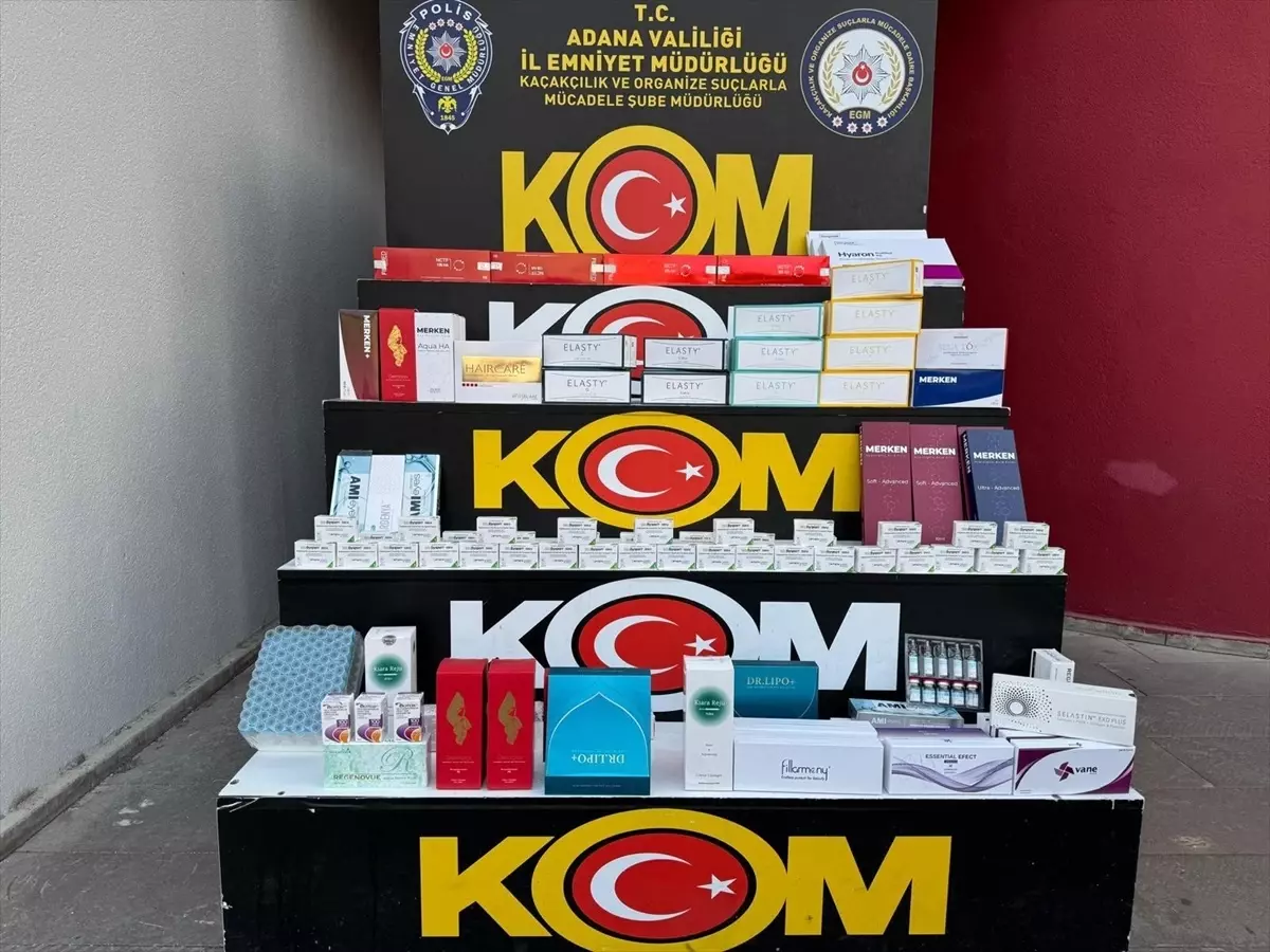 Adana'da Kaçak İlaç Operasyonu: 334 İlaç ve 340 Tıbbi Malzeme Ele Geçirildi