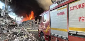 Adana'da Geri Dönüşüm Fabrikasında Yangın Çıktı