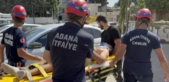 Adana'da Havalandırma Boşluğuna Düşen Boyacı Hastaneye Kaldırıldı