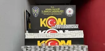 Adana'da Gümrük Kaçağı Sigara Operasyonu: 3 Tutuklama