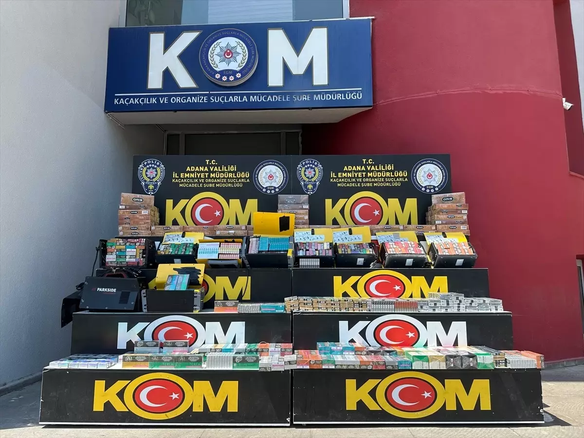 Adana'da Kargo Paketlerinde 1350 Paket Sigara ve 1900 Elektronik Sigara Ele Geçirildi