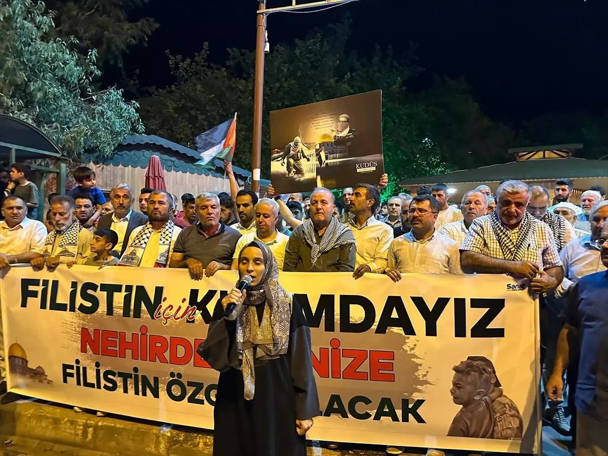 Adıyaman'da Küresel Gazze Yürüyüşü Düzenlendi
