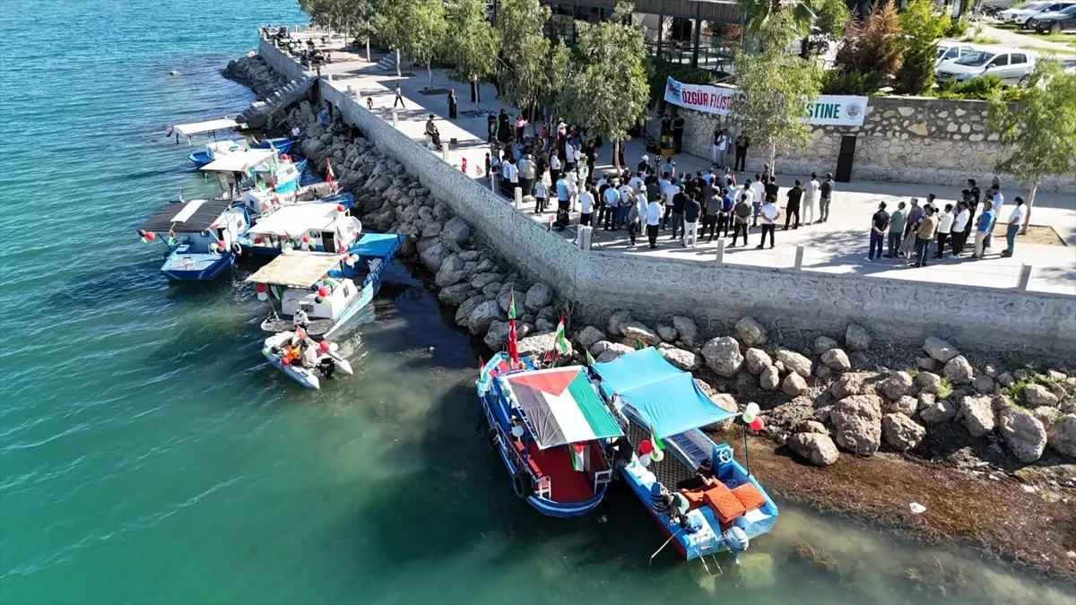 Adıyaman'dan Gazze İçin Destek Turuna Balıkçılardan Yoğun Katılım